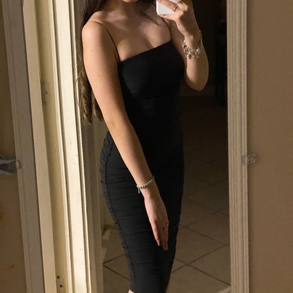 A long black dress